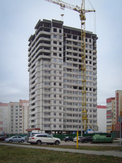 18-этажное жилое здание по ул. Т.С.Бородина в г.Гомеле